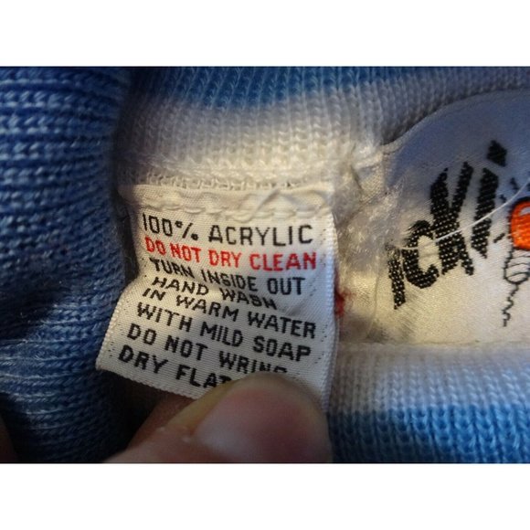 Vtg 70s Lot of 2 TURTLENECK Sweaters Pink Multi-color striped Ladies Junior Sz M - Picture 5 of 6